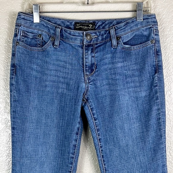 Seven7 Low Rise Flared Jeans - Picture 2 of 8